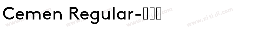 Cemen Regular字体转换